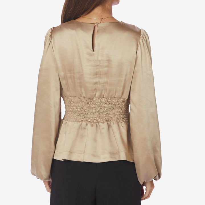 Vanya Crushed Sateen Blouse