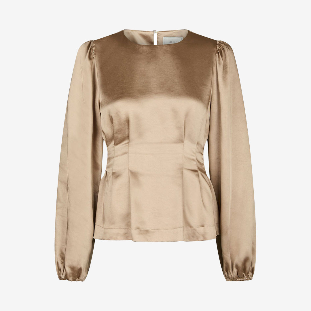 Vanya Crushed Sateen Blouse