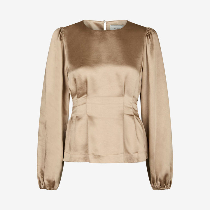 Vanya Crushed Sateen Blouse