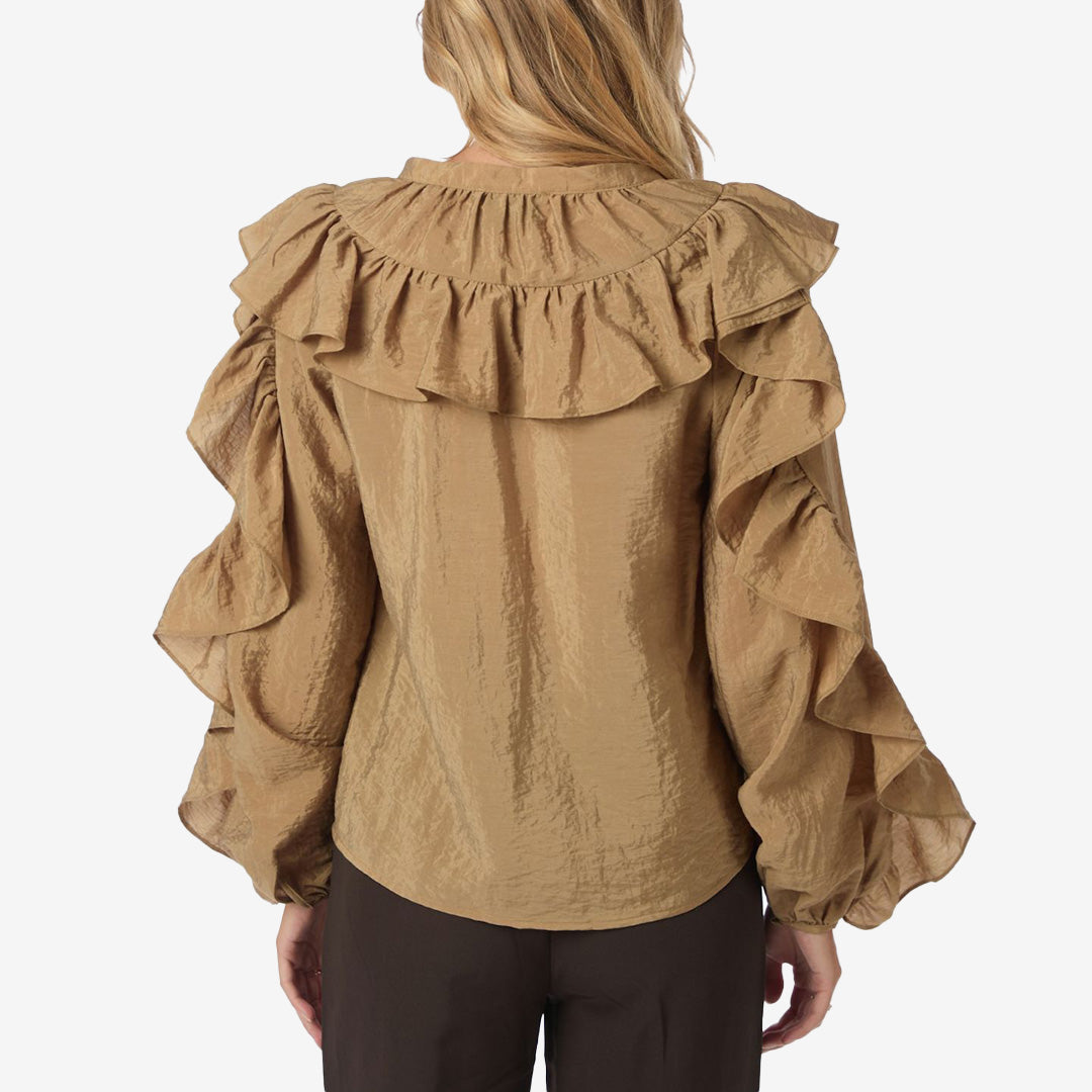 Nula Flounce Crisp Blouse