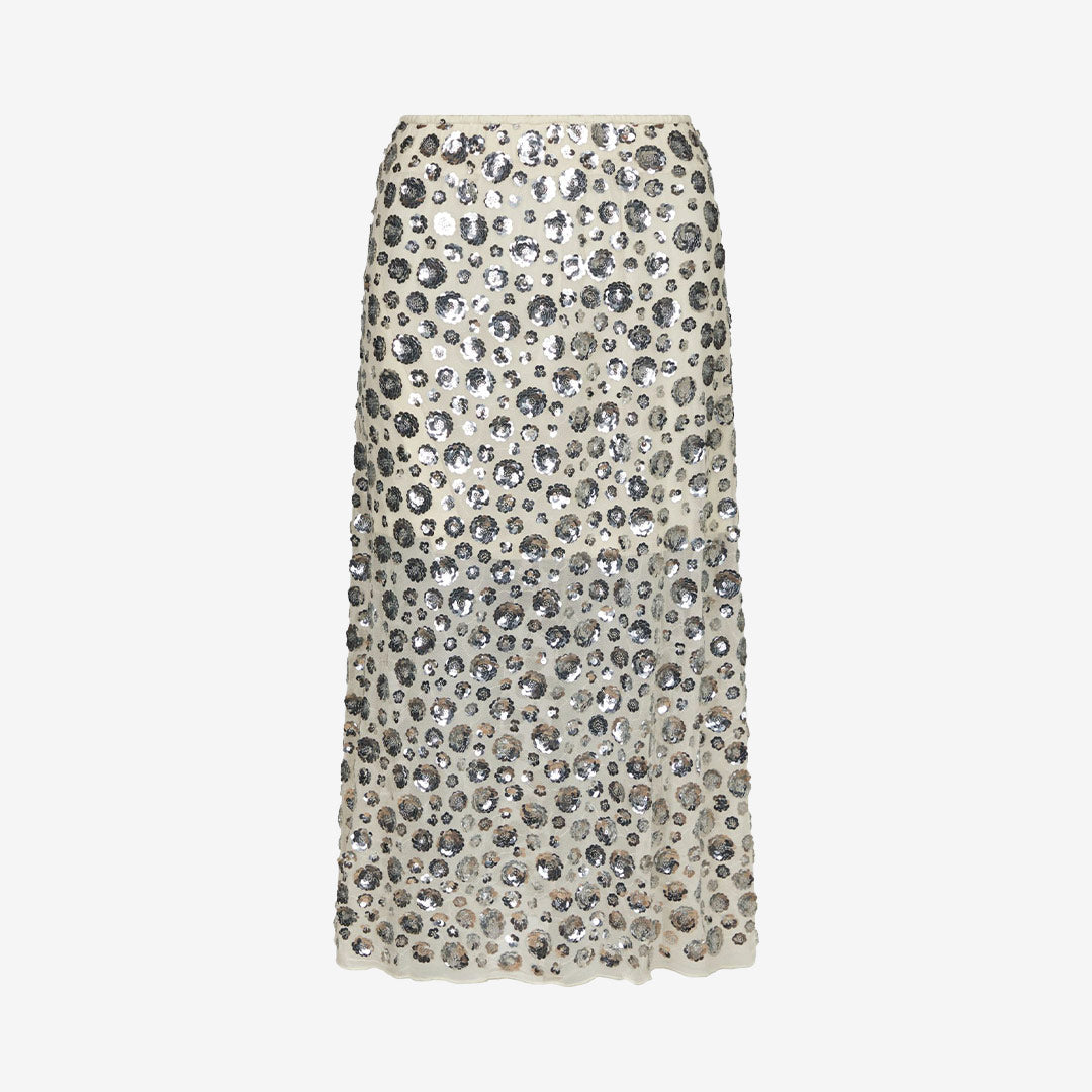 Gilla Flower Sequins Skirt