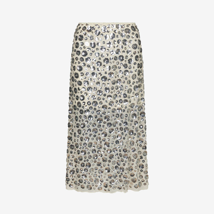 Gilla Flower Sequins Skirt