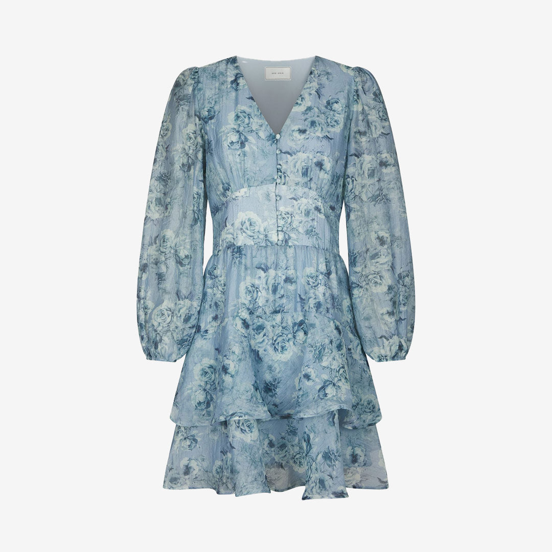 Mabella Crepe Print Dress