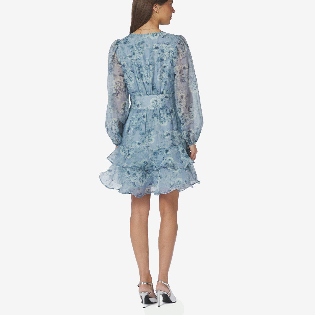 Mabella Crepe Print Dress