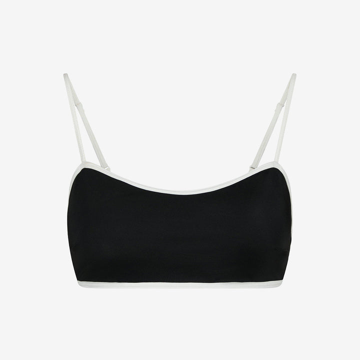 Fia Solid Contrast Bikini Top