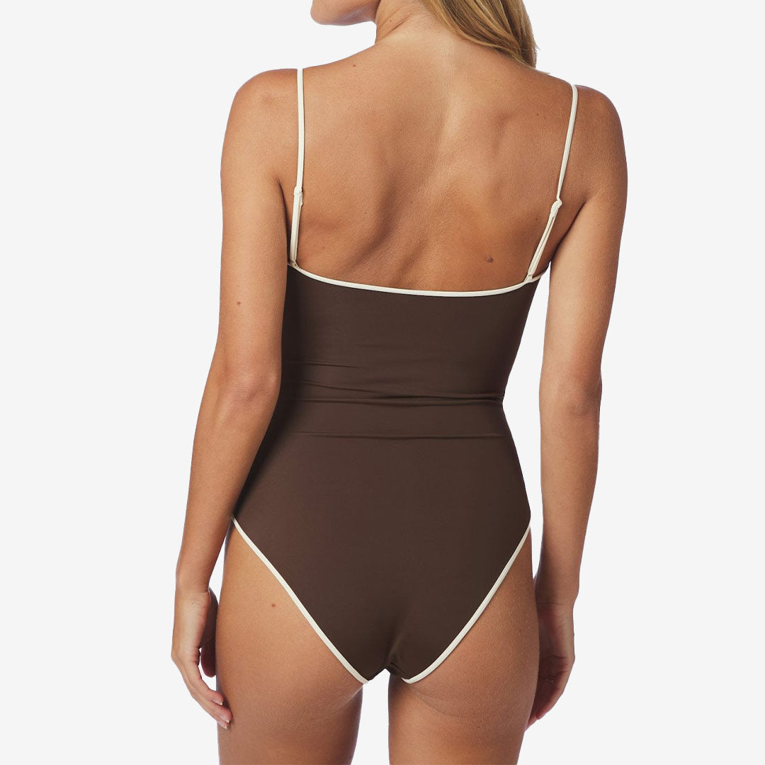 Felice Solid Contrast Swimsuit
