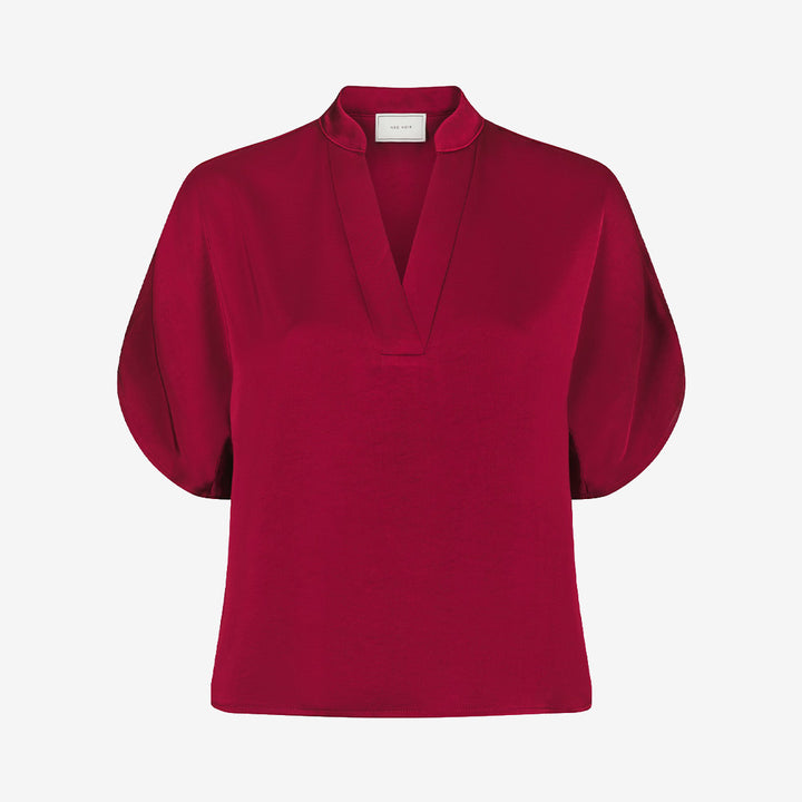 Anelle Heavy Sateen Blouse