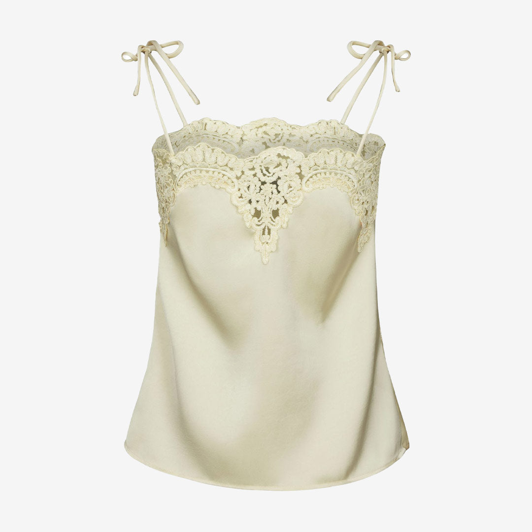 Kaela Heavy Sateen Lace Top