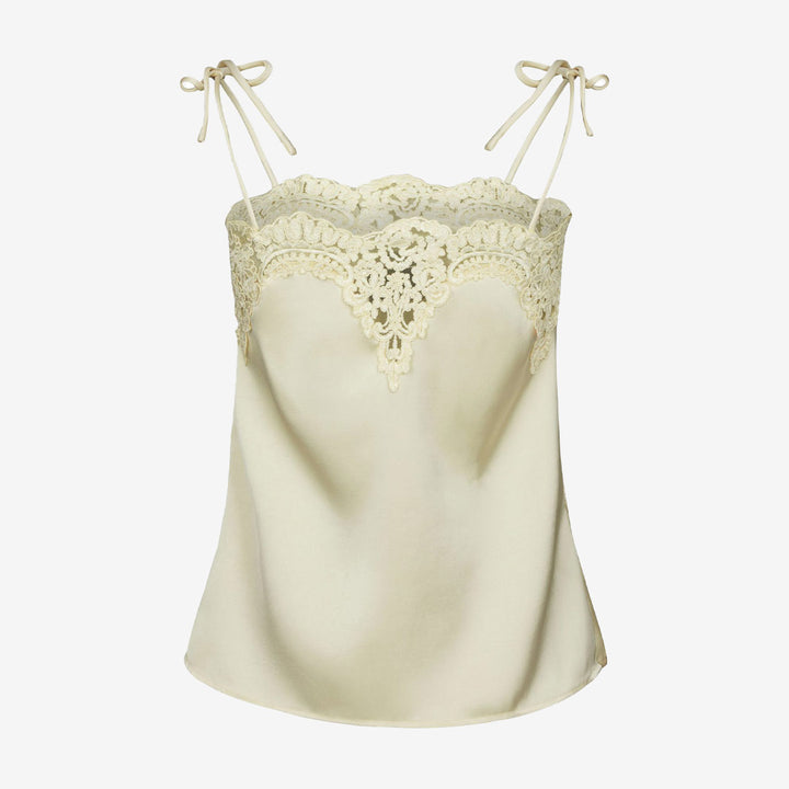 Kaela Heavy Sateen Lace Top
