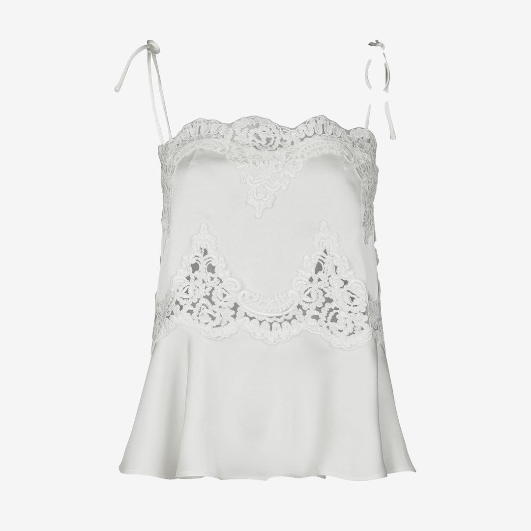 Kaela Heavy Sateen Lace Top