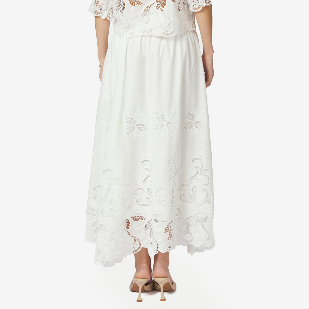 Yara Long Emb Skirt