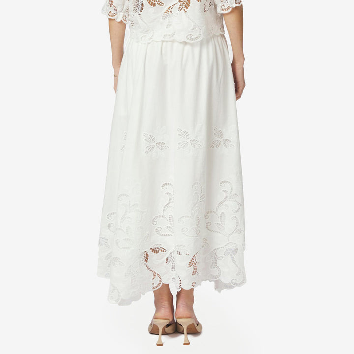 Yara Long Emb Skirt