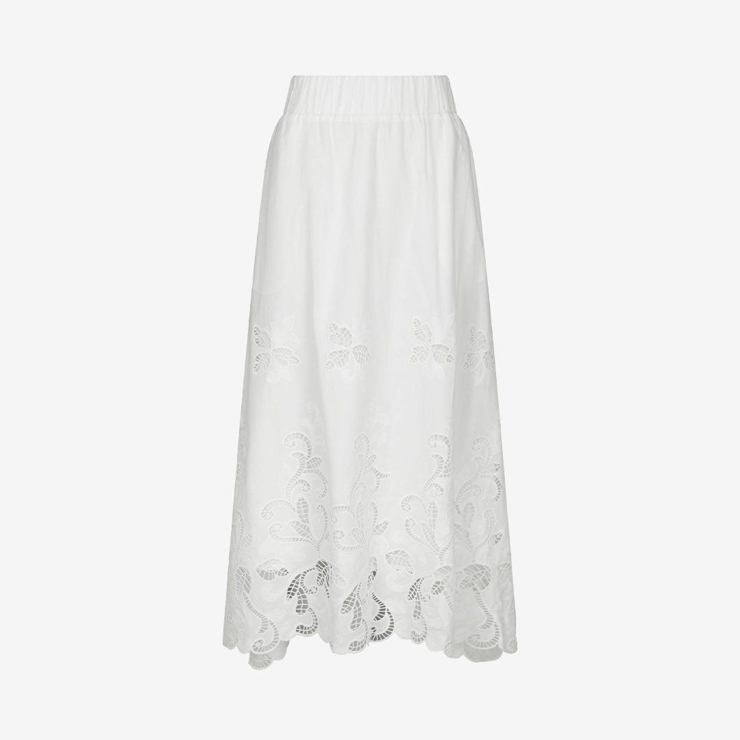 Yara Long Emb Skirt