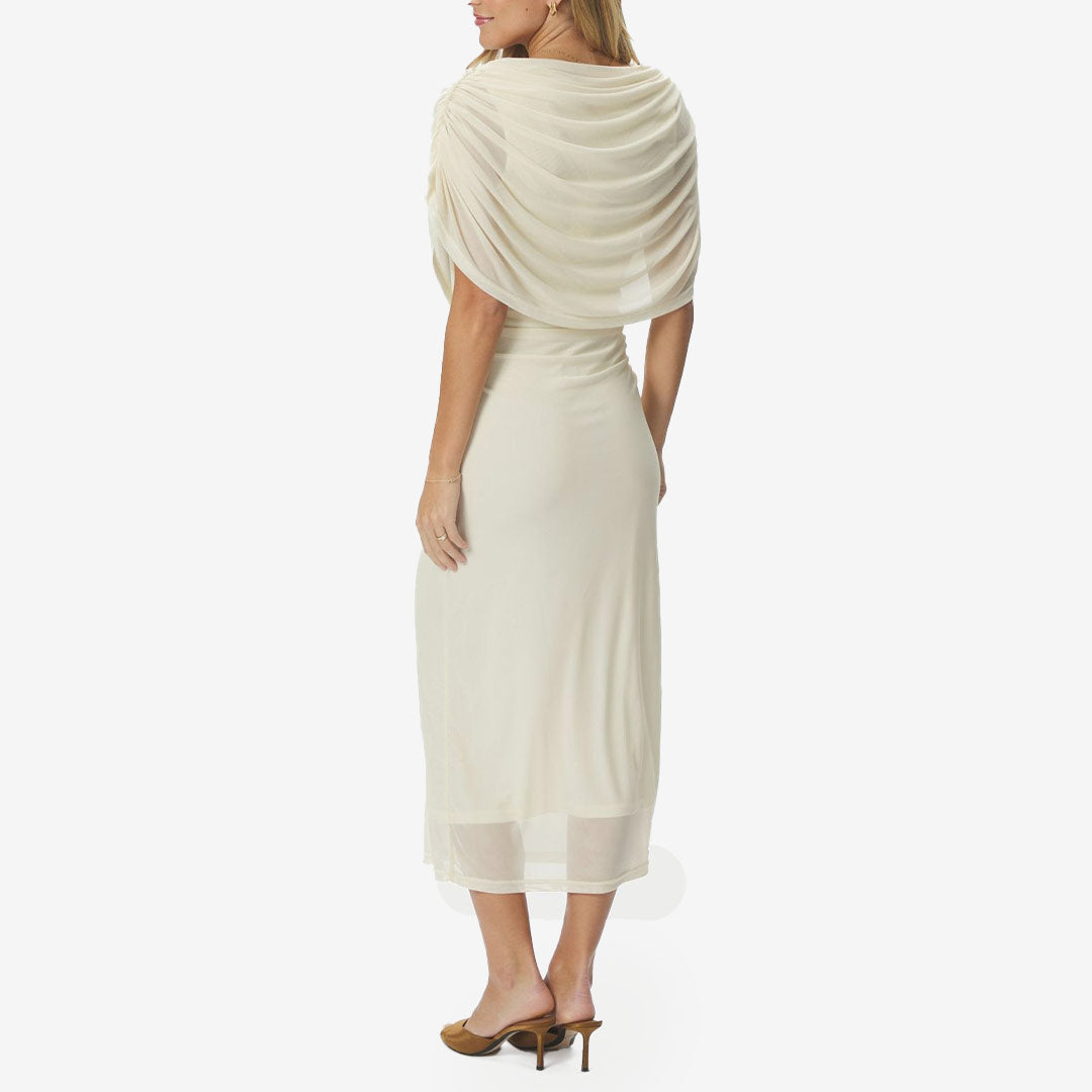 Tottuna Long Drapy Mesh Dress