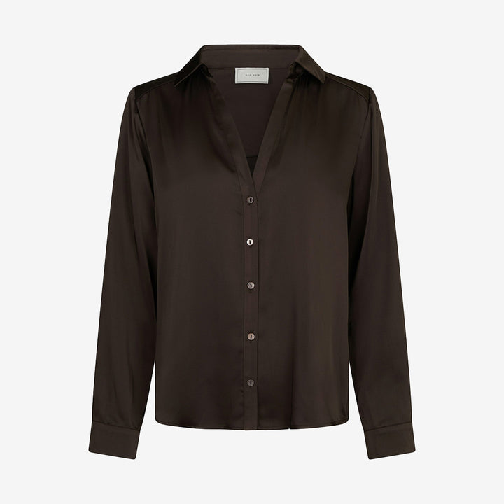 Hazelle Drapy Satin Shirt