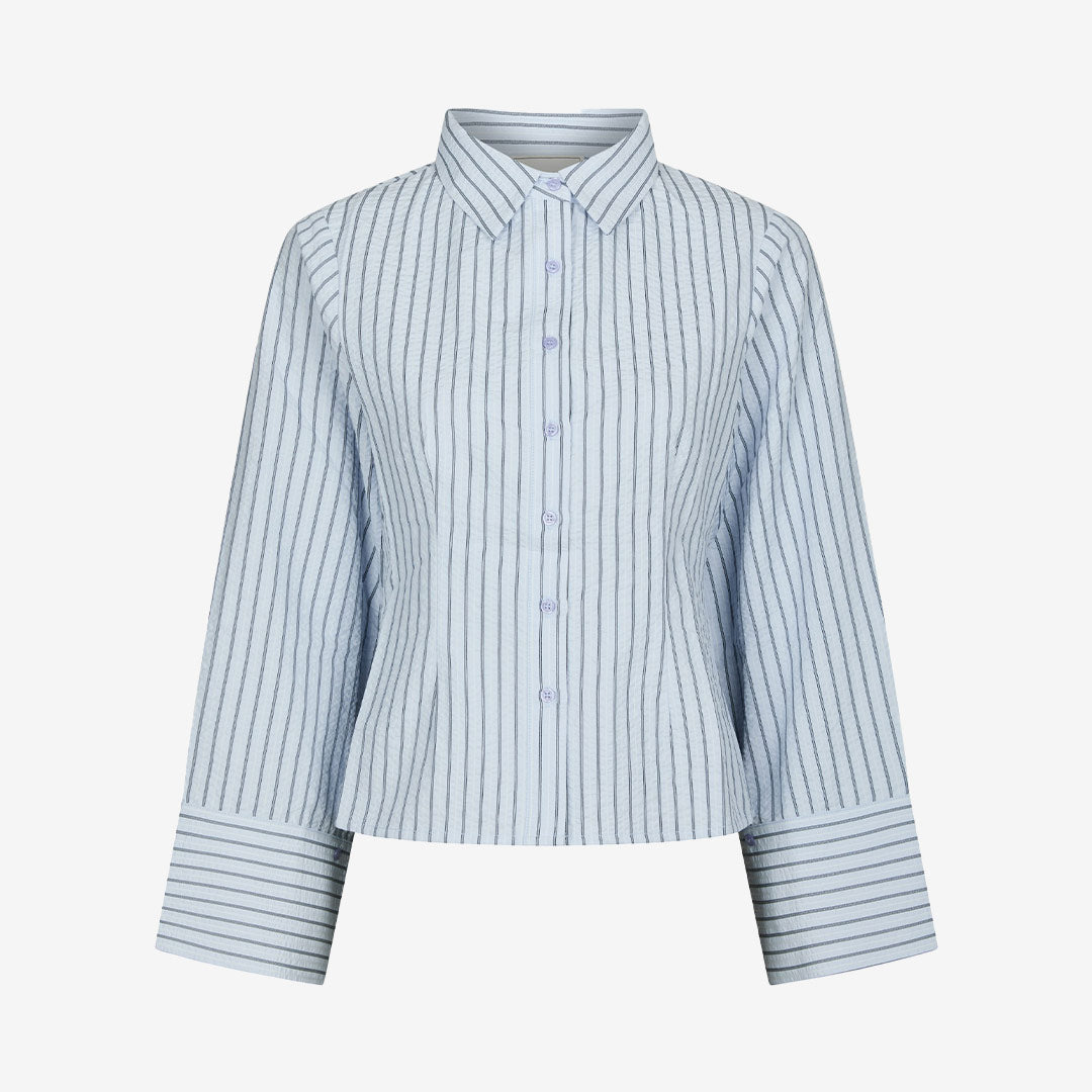Rosa Striped Crepe Shirt