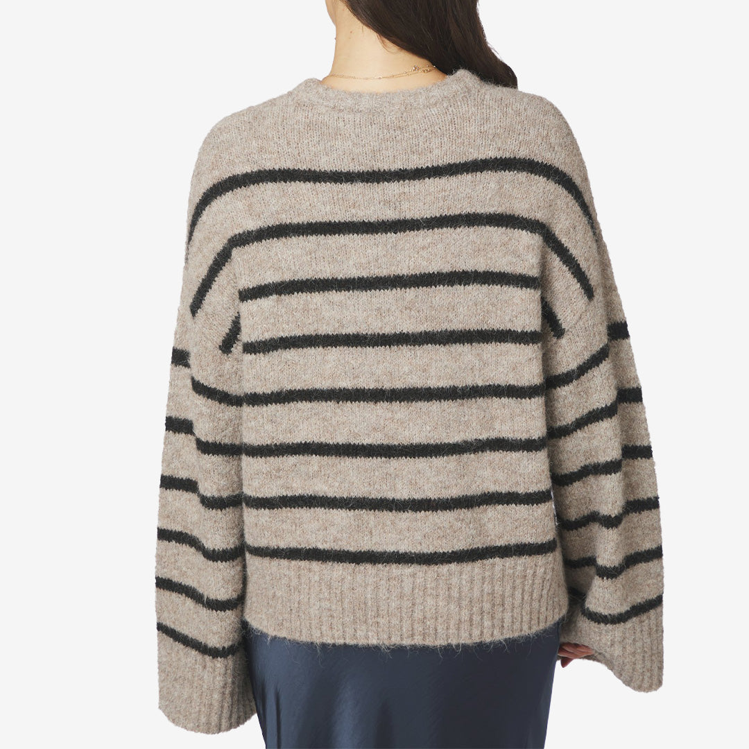 Roeme Fluffy Stripe Knit