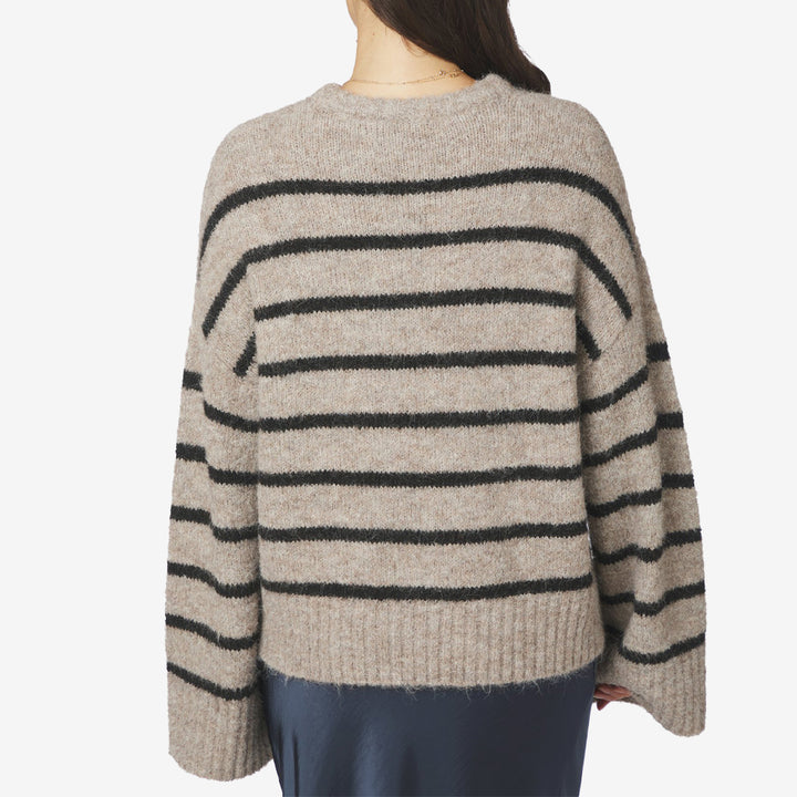 Roeme Fluffy Stripe Knit