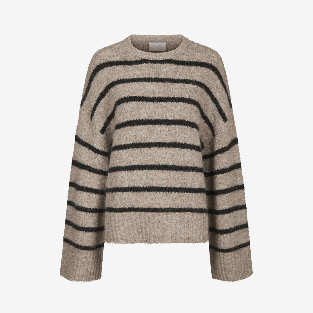 Roeme Fluffy Stripe Knit