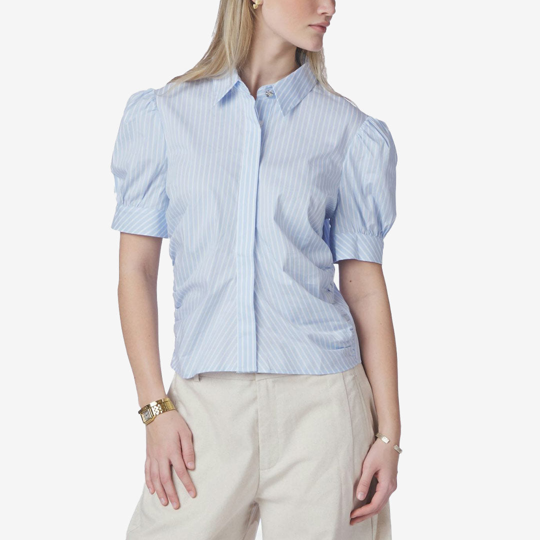 Neo Noir Frannie Soft Stripe shirt dam randig skjorta