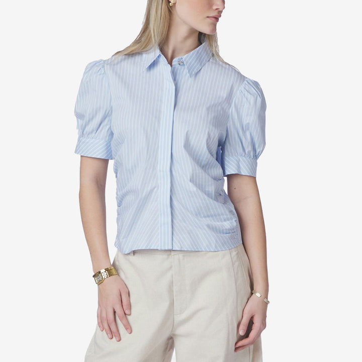 Neo Noir Frannie Soft Stripe shirt dam randig skjorta