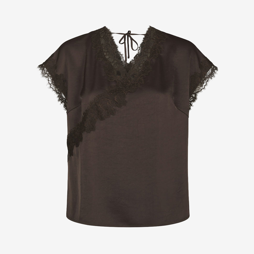 Benera Heavy Sateen Lace Blouse