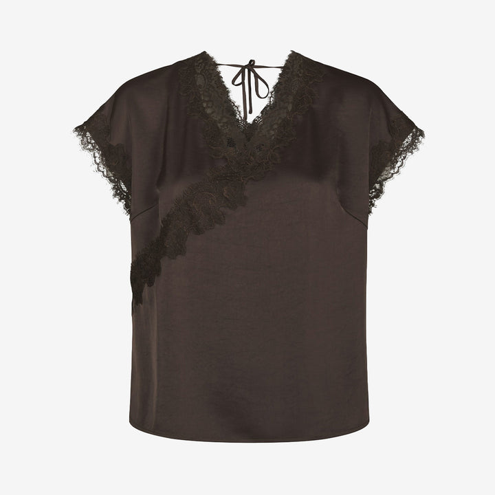 Benera Heavy Sateen Lace Blouse