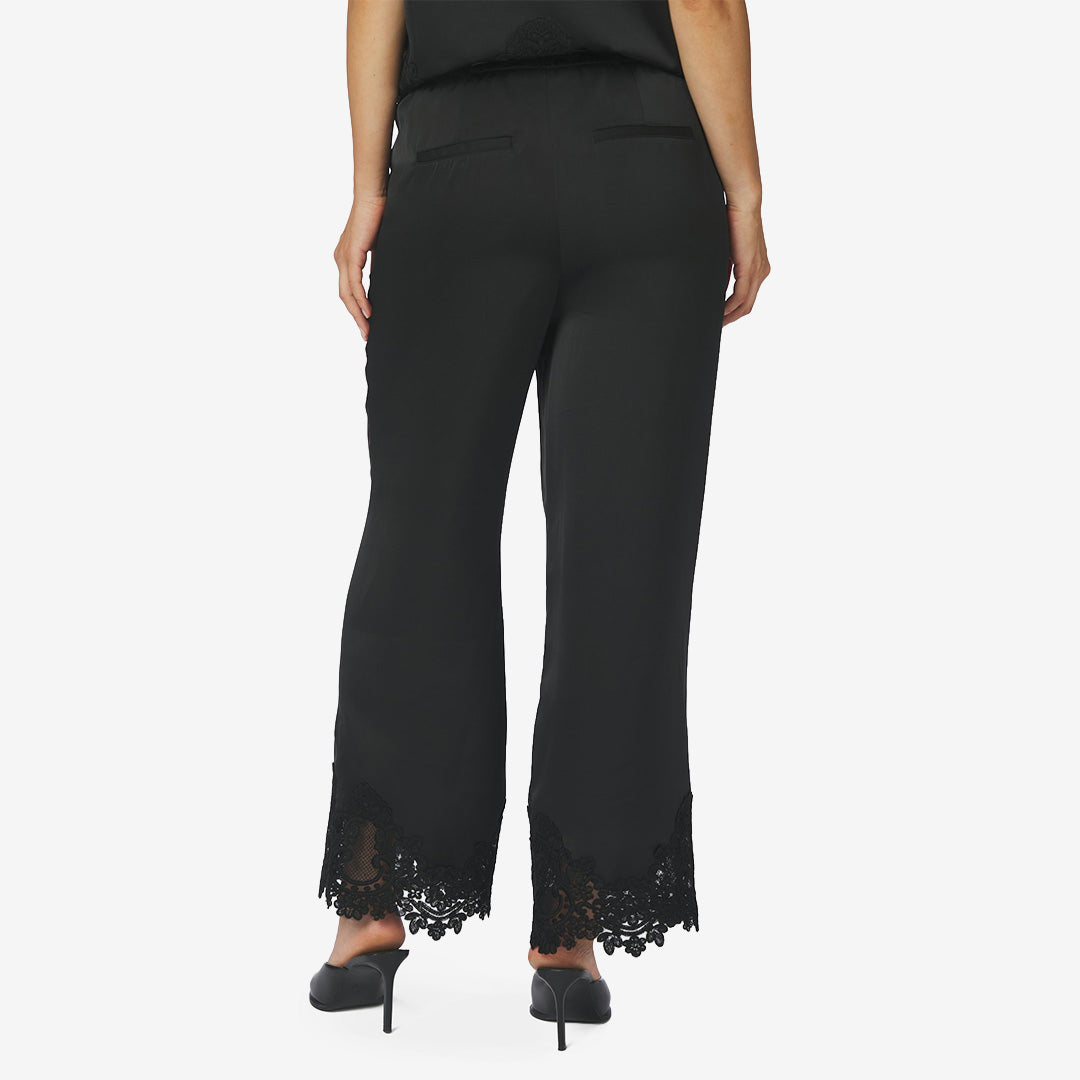 Emery Heavy Sateen Lace Pants