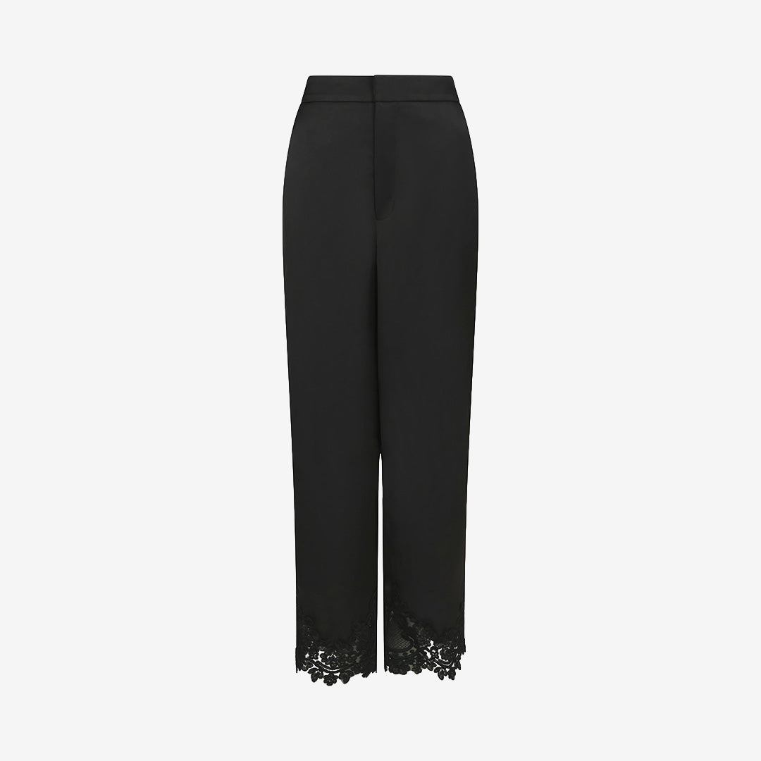 Emery Heavy Sateen Lace Pants