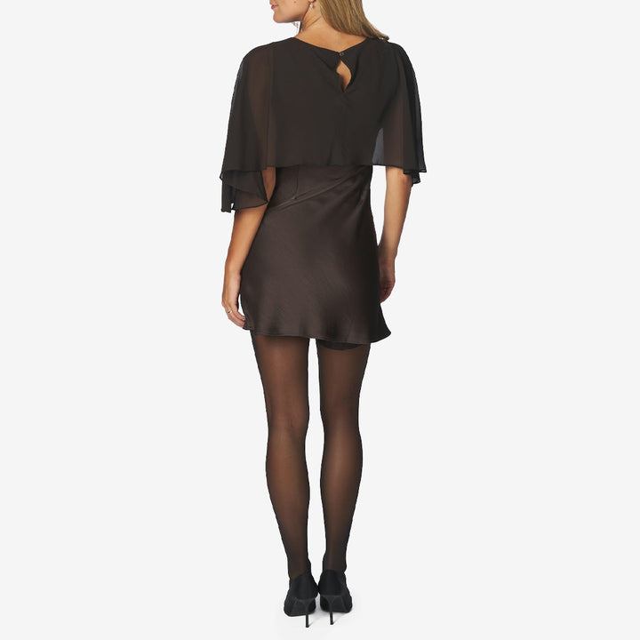 Lazara Mini Cape Dress