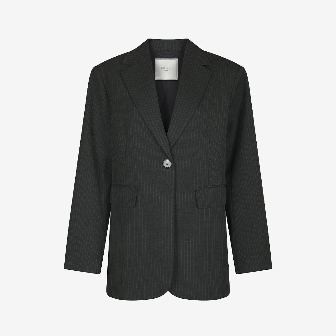 Aarielle Slim Pinstripe Blazer