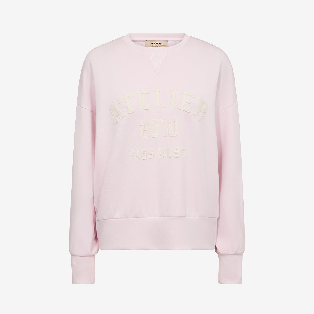 MMNima O-LS Sweatshirt i Ballet Slipper med oversized passform och mjukt material