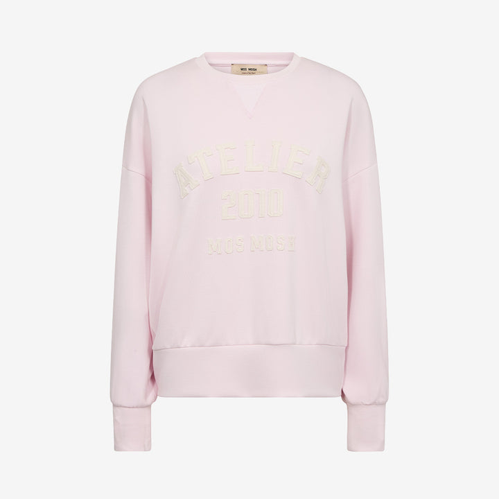 MMNima O-LS Sweatshirt i Ballet Slipper med oversized passform och mjukt material