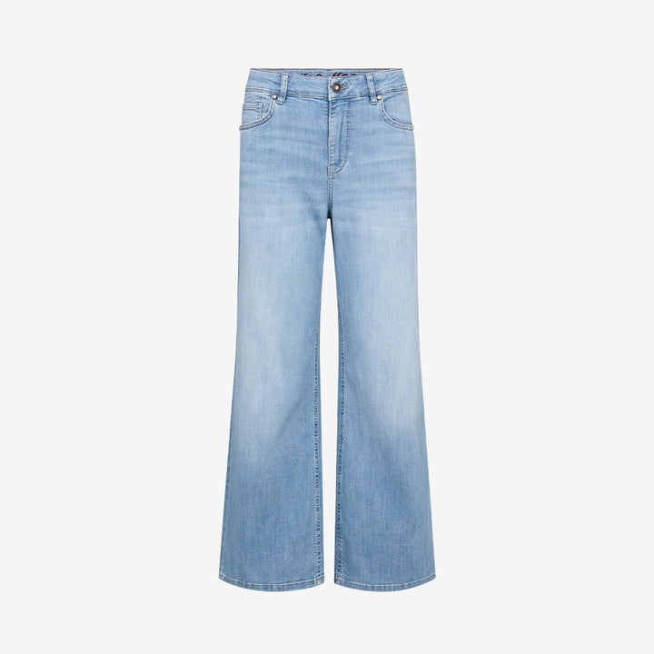 MMDara Salute Jeans i blå färg med wide-leg passform och ankellängd