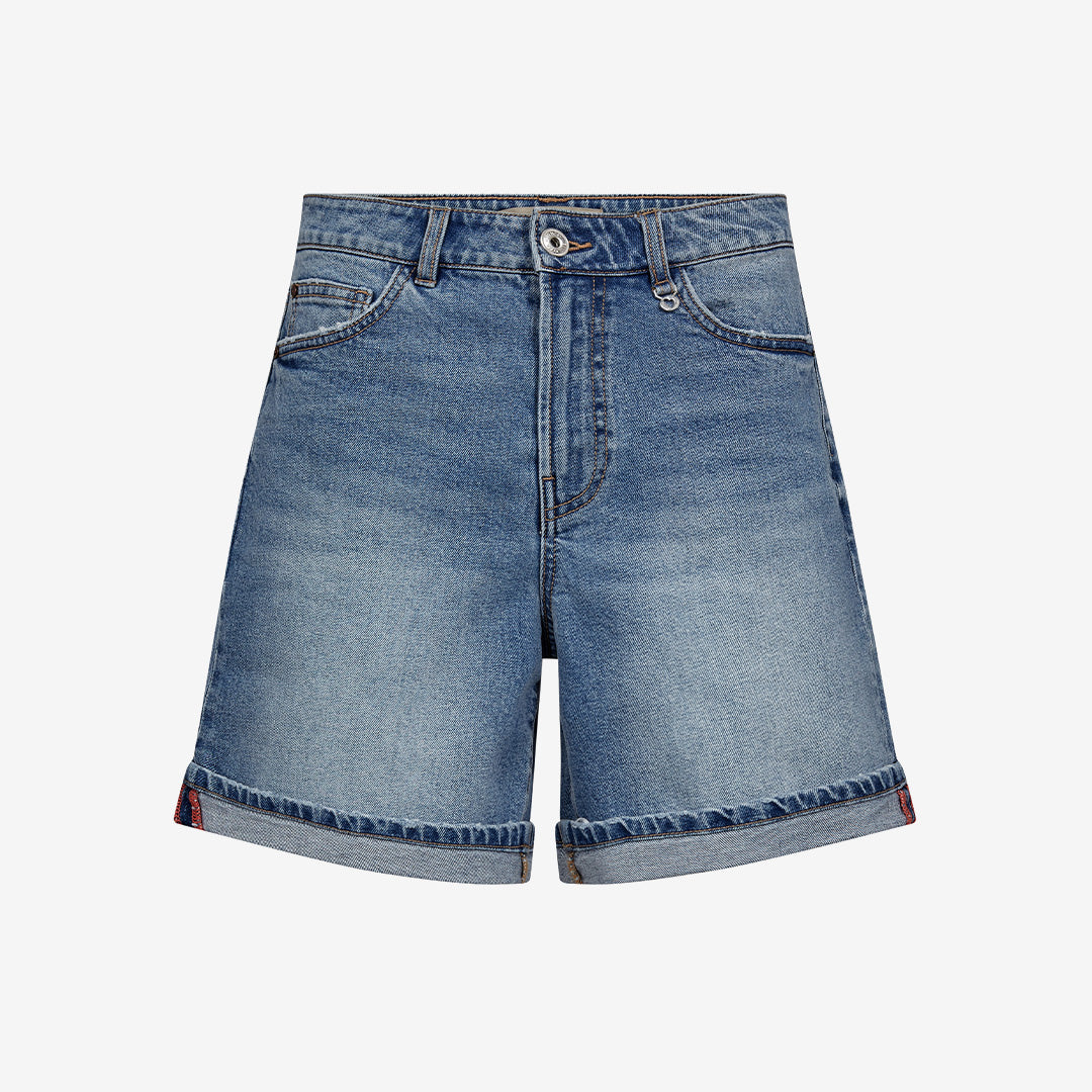 Blå denimshorts MMBati Denim Shorts från Mos Mosh i bomull och elastan