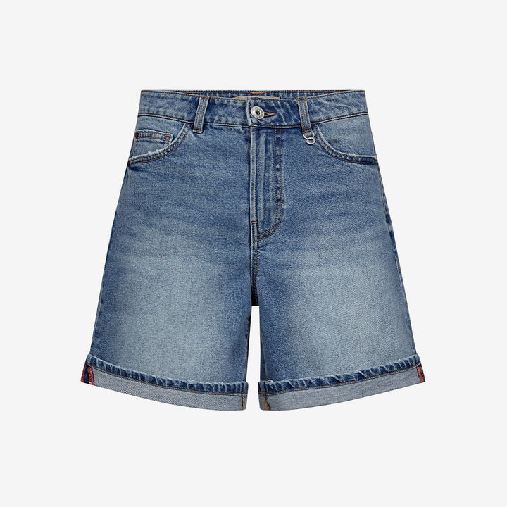 Blå denimshorts MMBati Denim Shorts från Mos Mosh i bomull och elastan