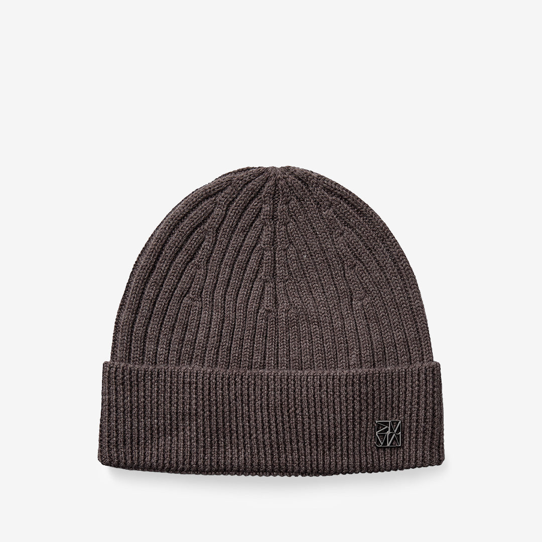 Mos Mosh 179140 MMTova Wool Rib Hat i Subterranean med ribbad struktur och mjuk ullkvalitet för dam