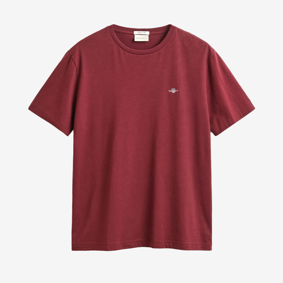 GANT Regular Shield T-Shirt herr Deep Grape Wine 2003184-676