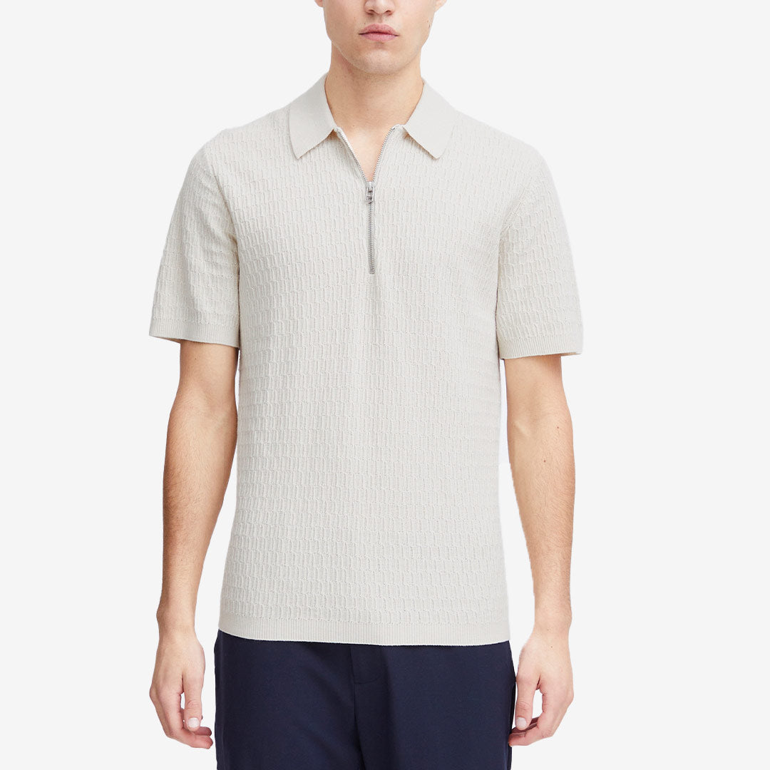 CFKarl SS structured polo knit