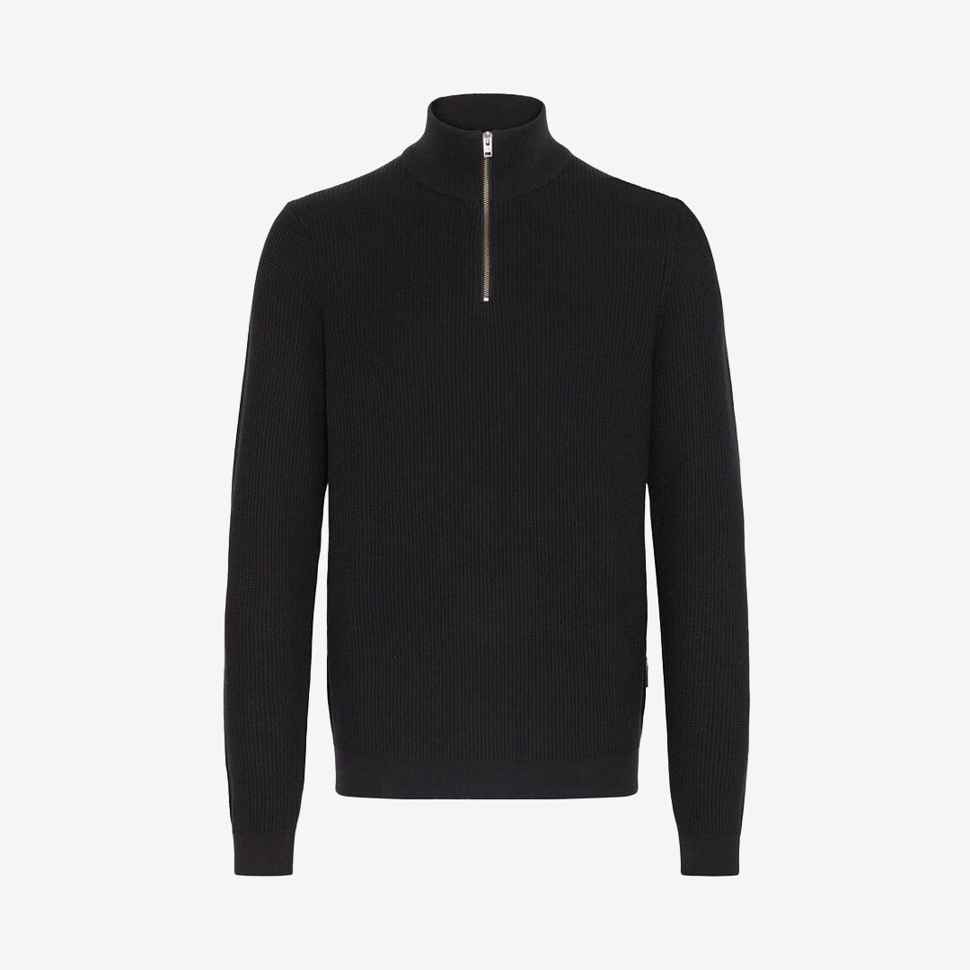 CFNOAR structured halfzip knit