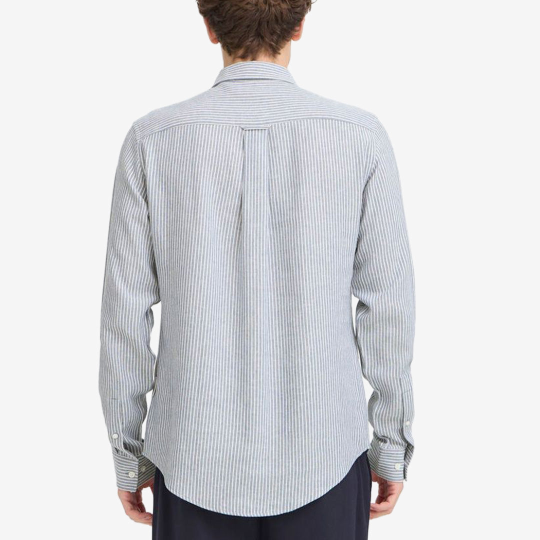 CFHANES LINEN MIX LS SHIRT