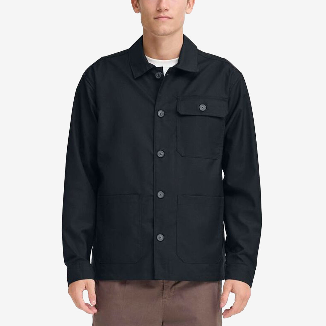 CFEVANS Shacket i färgen Dark Navy i polyester- och viskosblandning