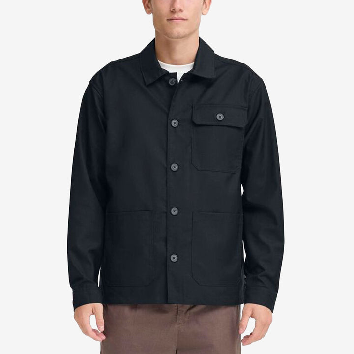 CFEVANS Shacket i färgen Dark Navy i polyester- och viskosblandning