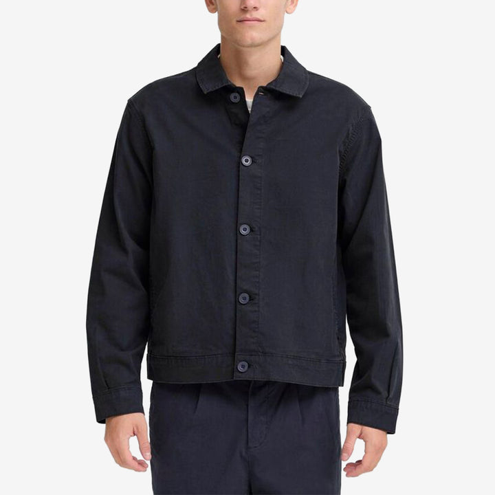 CFBUCHAN Twill Shacket i färgen Dark Navy i bomullstwill med stretch