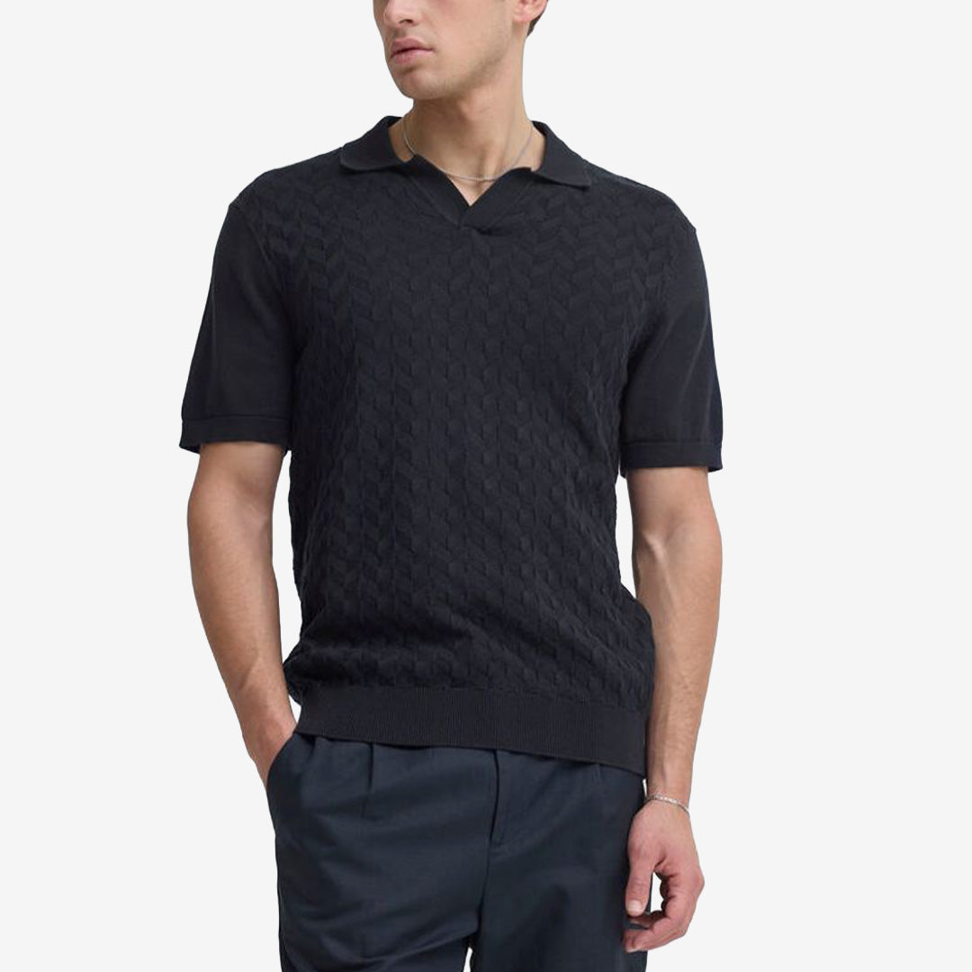 Marinblå piké i 100% bomull från Casual Friday modell 20506265