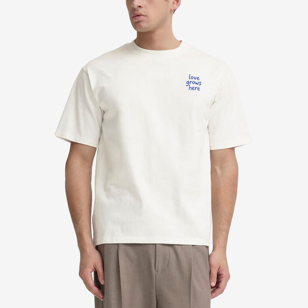 T-shirt i Snow White med blomtryck på ryggen från Casual Friday modell 20506312