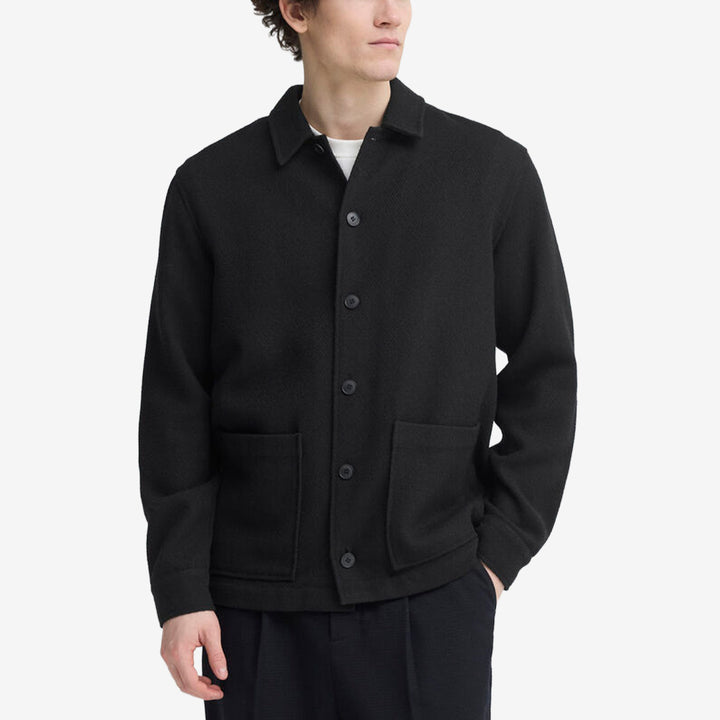 CFPejrup Overshirt Black Beauty i ullblandning från Casual Friday