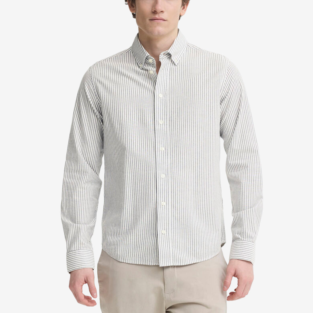 CFLille Oxford Stripe Shirt After Midnight randig oxfordskjorta från Casual Friday