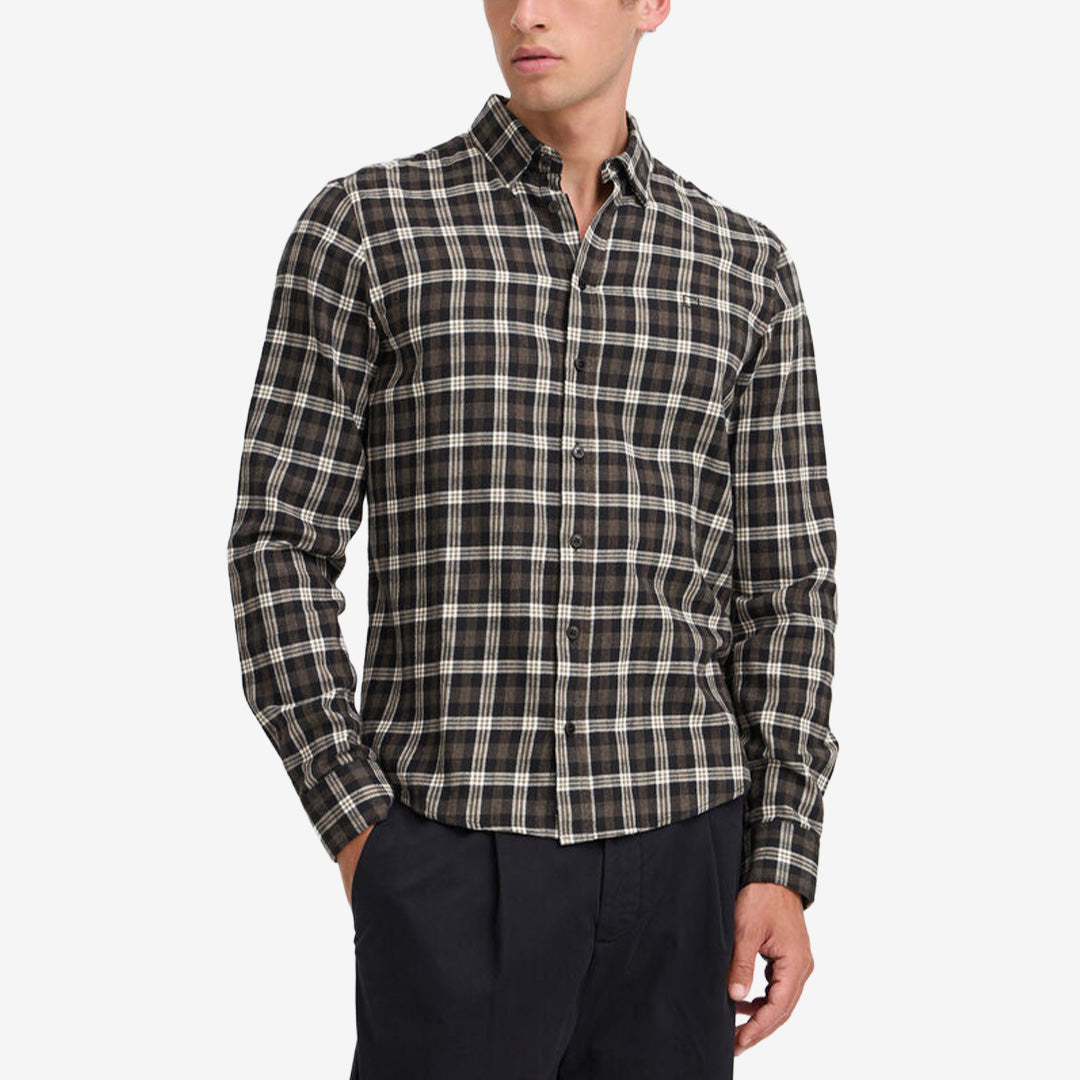 CFJose Shirt Charcoal Melange klassisk bomullsskjorta från Casual Friday
