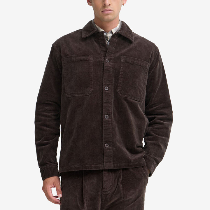 CFArv Corduroy Overshirt Seal Brown manchester overshirt i bomull med stretch från Casual Friday